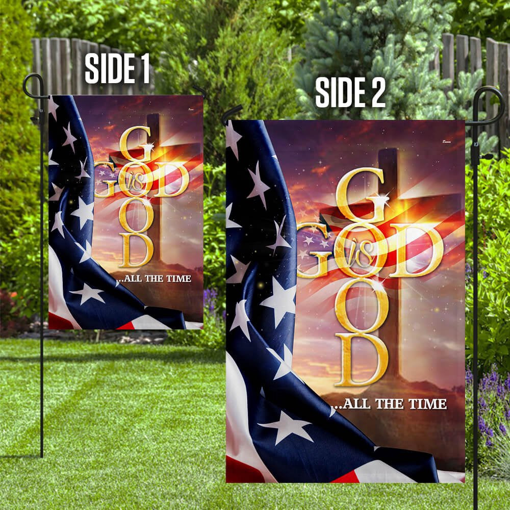Christian Garden Flags, God Is Good All The Time Flag, Christian House Flags, Christian Cross Flag, Faith Flag