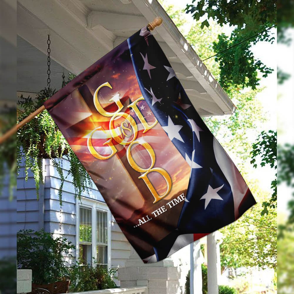 Christian Garden Flags, God Is Good All The Time Flag, Christian House Flags, Christian Cross Flag, Faith Flag