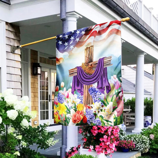 Christian Garden Flags, God Jesus Christian Easter Flag, Christian House Flags, Christian Cross Flag, Faith Flag