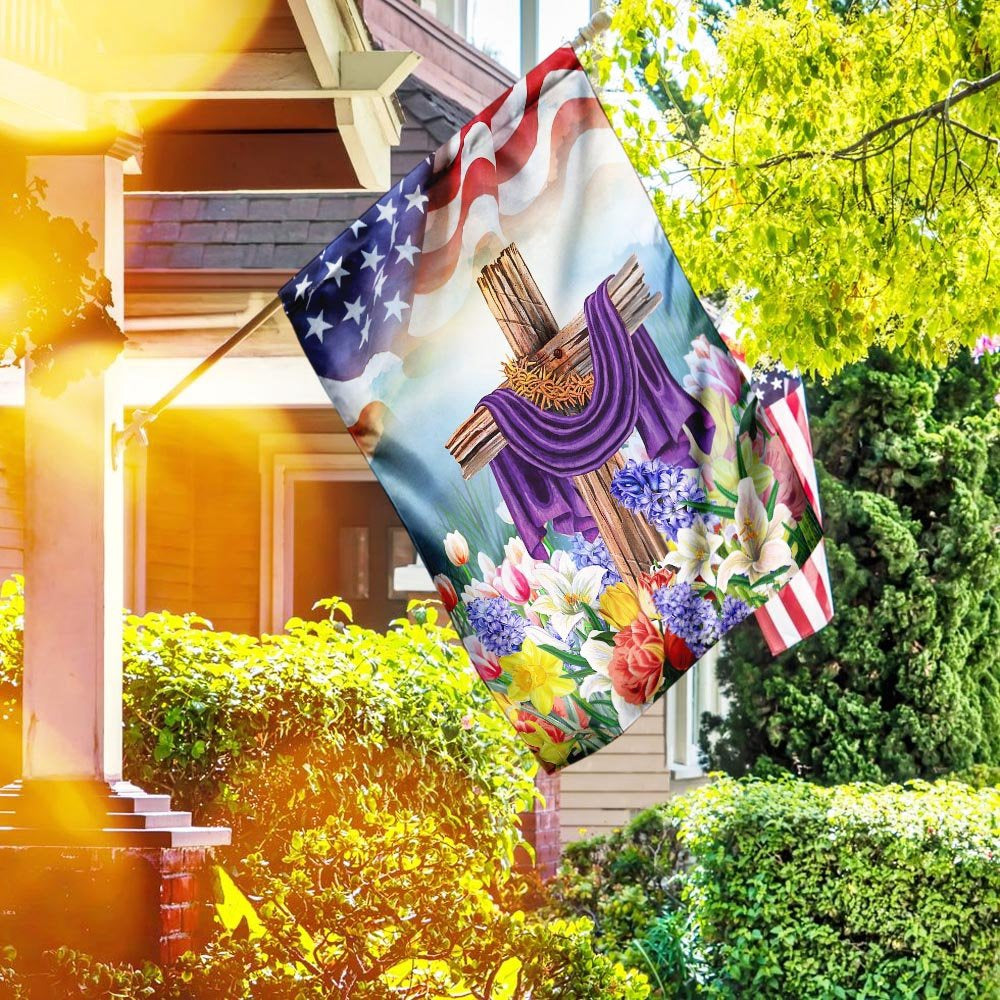 Christian Garden Flags, God Jesus Christian Easter Flag, Christian House Flags, Christian Cross Flag, Faith Flag