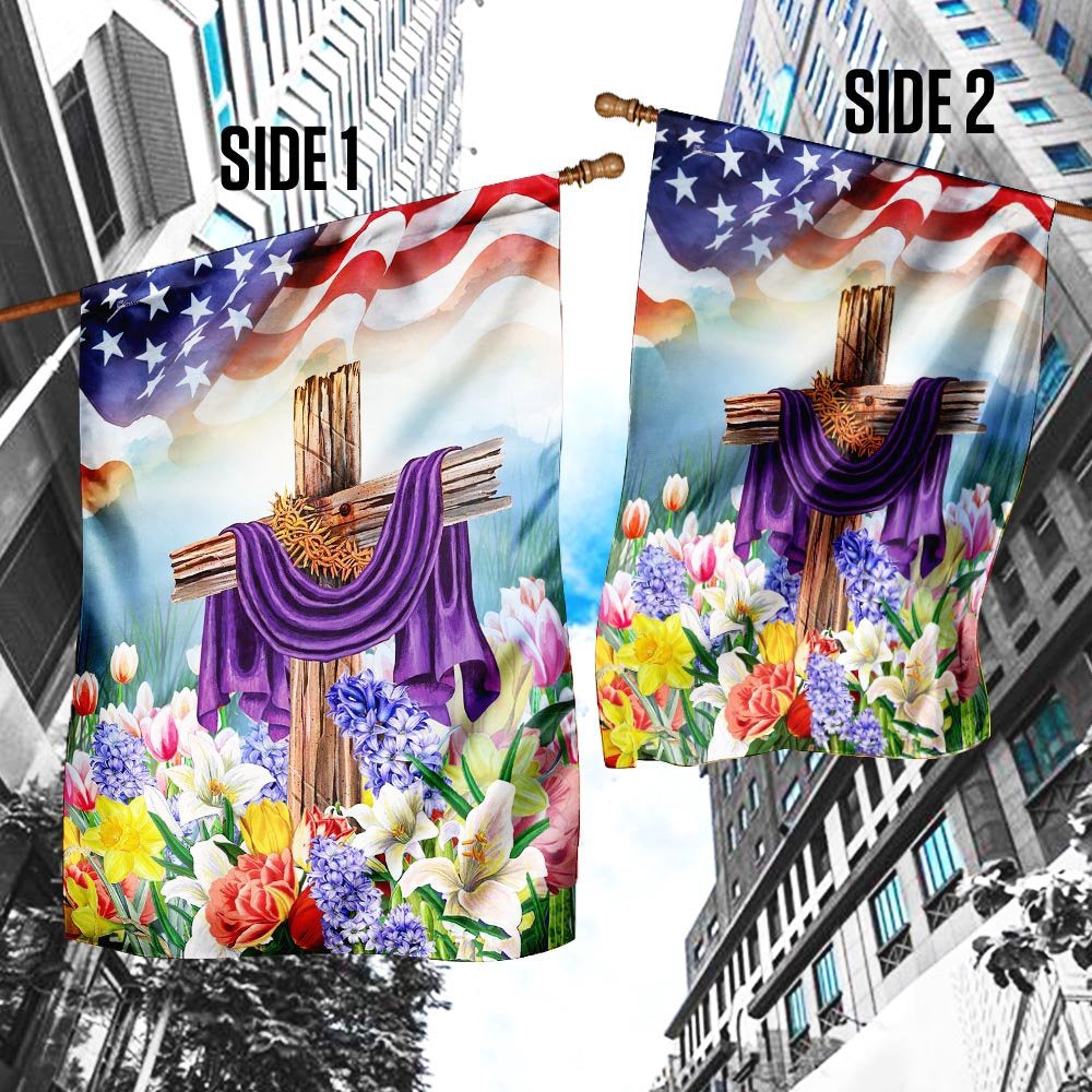 Christian Garden Flags, God Jesus Christian Easter Flag, Christian House Flags, Christian Cross Flag, Faith Flag