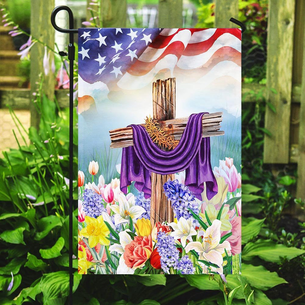 Christian Garden Flags, God Jesus Christian Easter Flag, Christian House Flags, Christian Cross Flag, Faith Flag