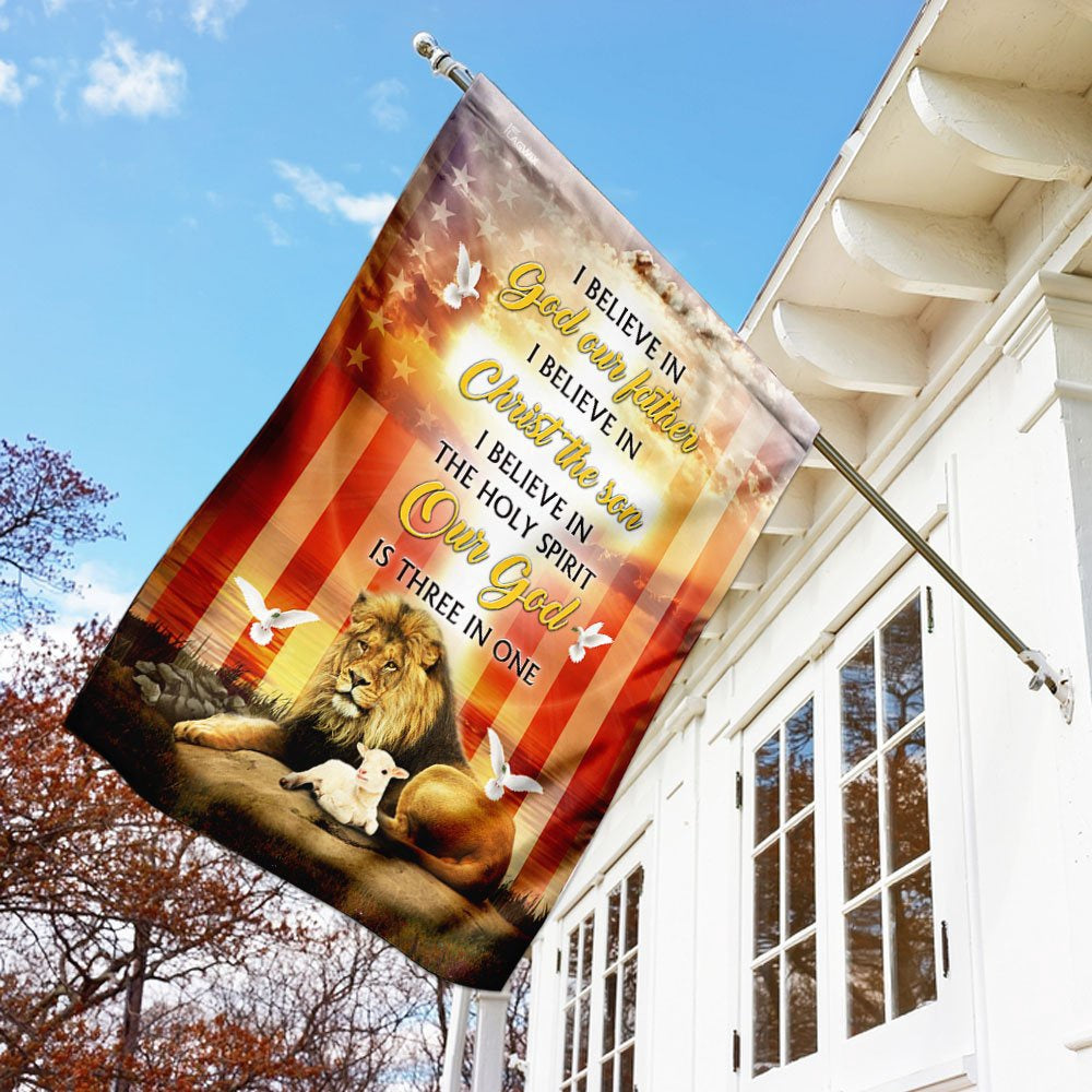 Christian Garden Flags, God, Lion And Lamb Easter Flag, Christian House Flags, Christian Cross Flag, Faith Flag
