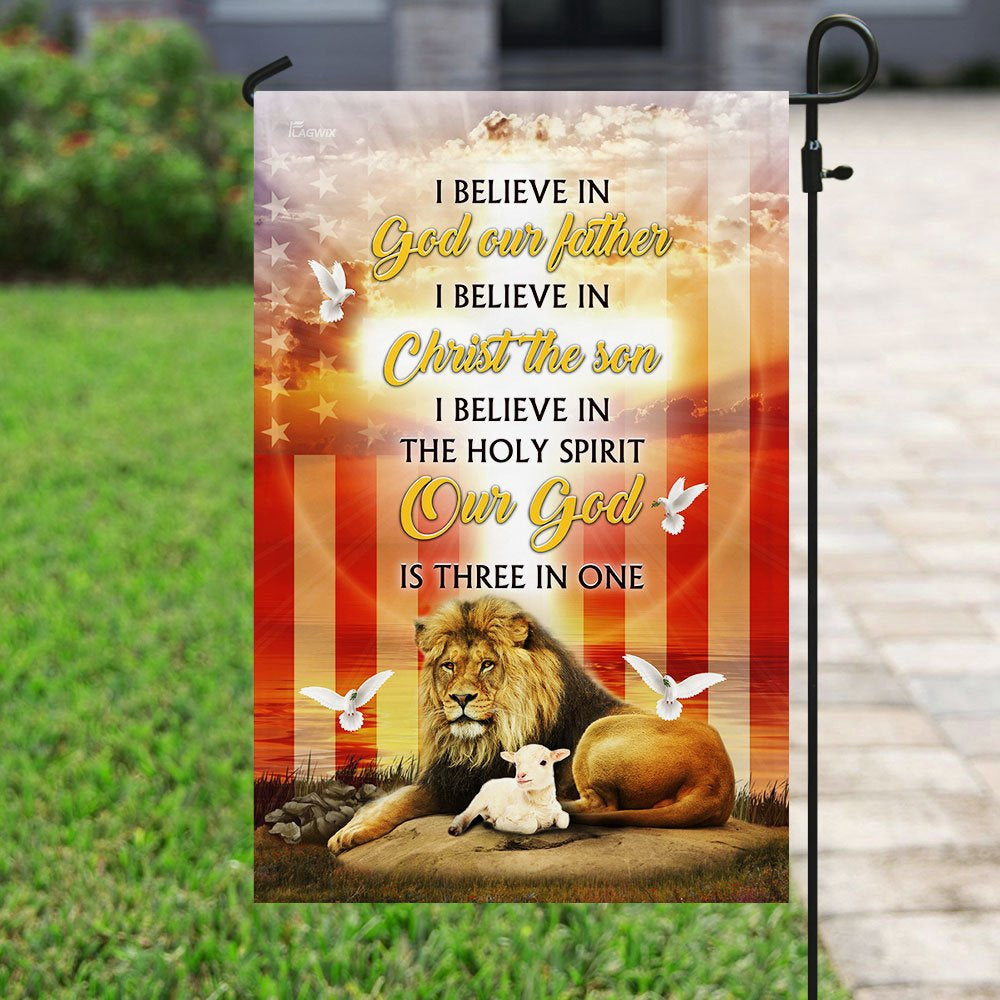 Christian Garden Flags, God, Lion And Lamb Easter Flag, Christian House Flags, Christian Cross Flag, Faith Flag