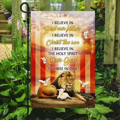 Christian Garden Flags, God, Lion And Lamb Easter Flag, Christian House Flags, Christian Cross Flag, Faith Flag