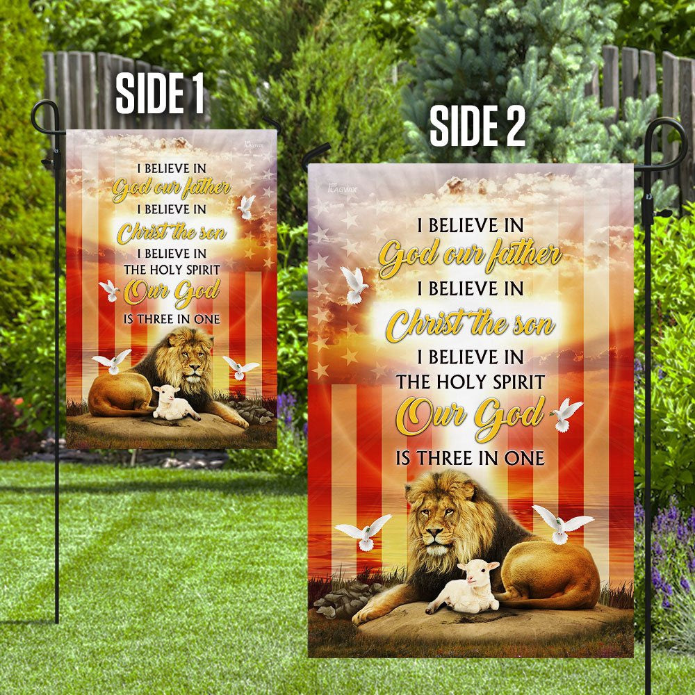 Christian Garden Flags, God, Lion And Lamb Easter Flag, Christian House Flags, Christian Cross Flag, Faith Flag