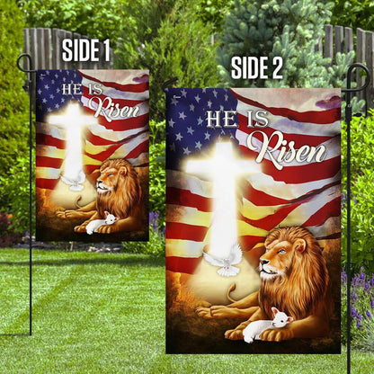 Christian Garden Flags, He Is Risen Flag, Christian House Flags, Christian Cross Flag, Faith Flag