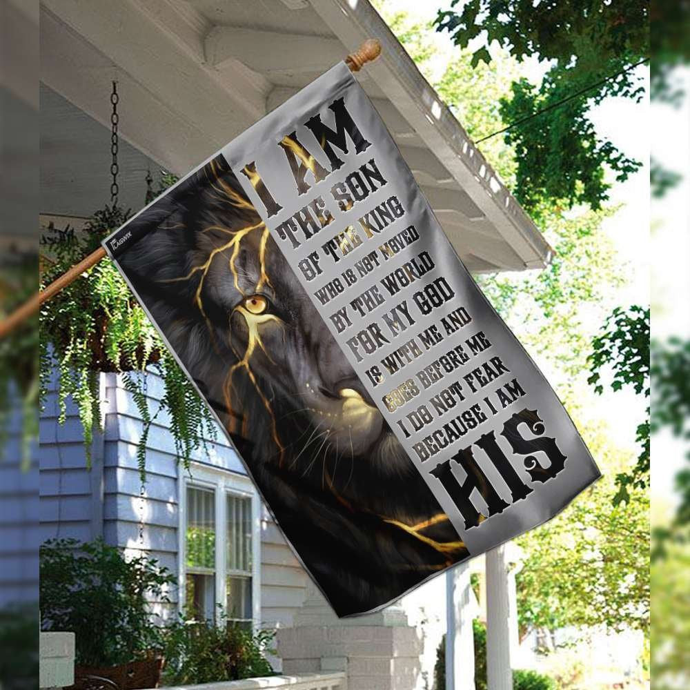 Christian Garden Flags, I Am The Son Of The King Flag, Christian House Flags, Christian Cross Flag, Faith Flag