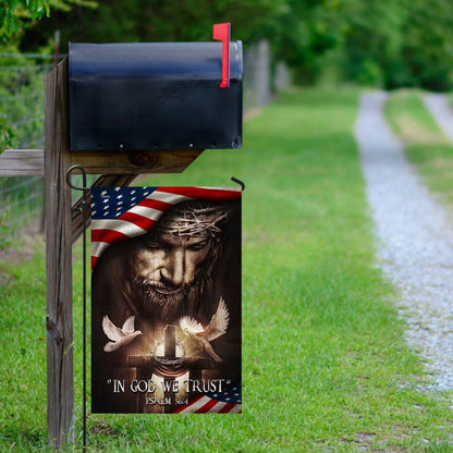 Christian Garden Flags, In God We Trust American Flag, Christian House Flags, Christian Cross Flag, Faith Flag