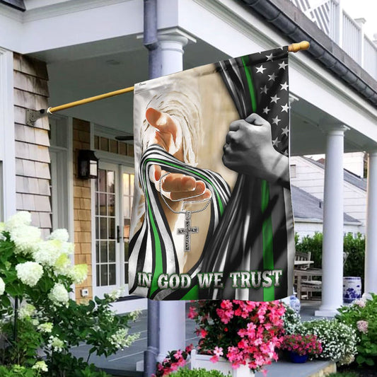 Christian Garden Flags, In God We Trust Military Flag, Christian House Flags, Christian Cross Flag, Faith Flag