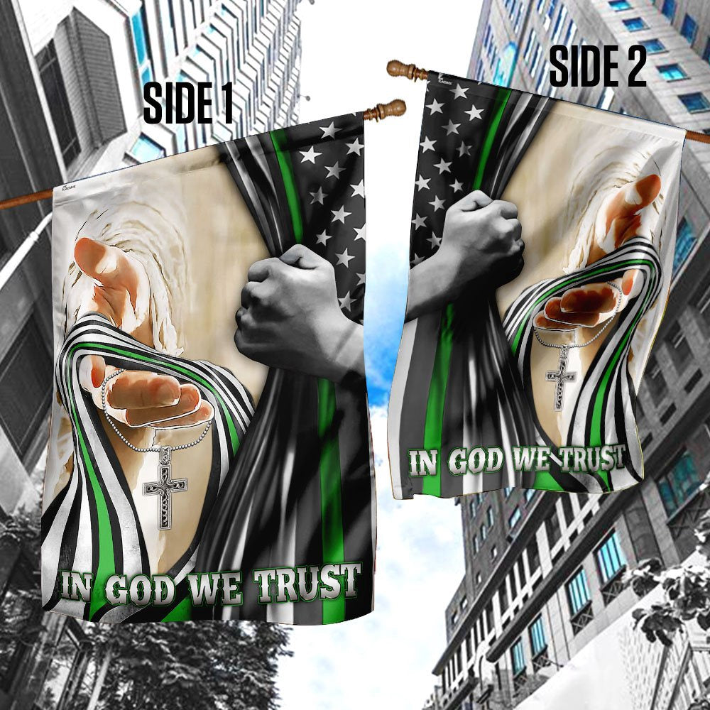 Christian Garden Flags, In God We Trust Military Flag, Christian House Flags, Christian Cross Flag, Faith Flag