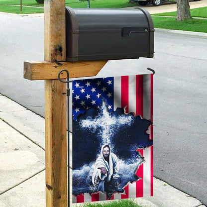 Christian Garden Flags, Jesus American Flag, Christian House Flags, Christian Cross Flag, Faith Flag