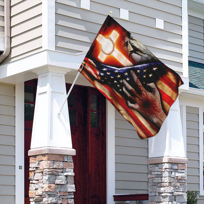 Christian Garden Flags, Jesus Christ Flag, Christian House Flags, Christian Cross Flag, Faith Flag