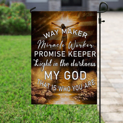 Christian Garden Flags, Jesus Christ My God That Is Who You Are Flag, Christian House Flags, Christian Cross Flag, Faith Flag