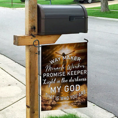 Christian Garden Flags, Jesus Christ My God That Is Who You Are Flag, Christian House Flags, Christian Cross Flag, Faith Flag