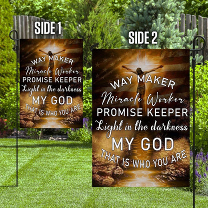 Christian Garden Flags, Jesus Christ My God That Is Who You Are Flag, Christian House Flags, Christian Cross Flag, Faith Flag