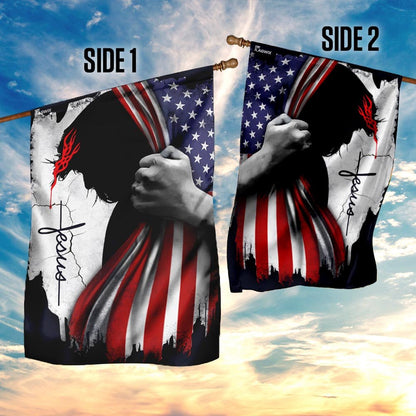 Christian Garden Flags, Jesus Flag, Christian House Flags, Christian Cross Flag, Faith Flag