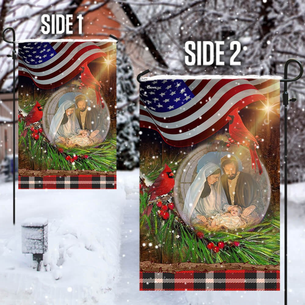 Christian Garden Flags, Jesus Is Born Christmas Flag, Christian House Flags, Christian Cross Flag, Faith Flag