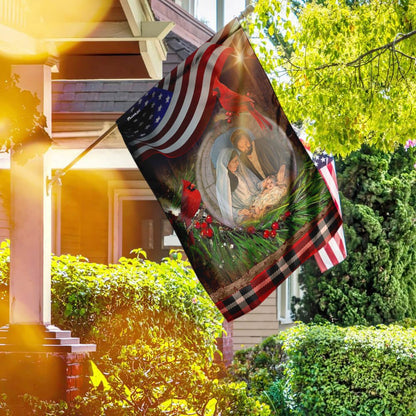 Christian Garden Flags, Jesus Is Born Christmas Flag, Christian House Flags, Christian Cross Flag, Faith Flag