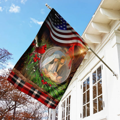 Christian Garden Flags, Jesus Is Born Christmas Flag, Christian House Flags, Christian Cross Flag, Faith Flag