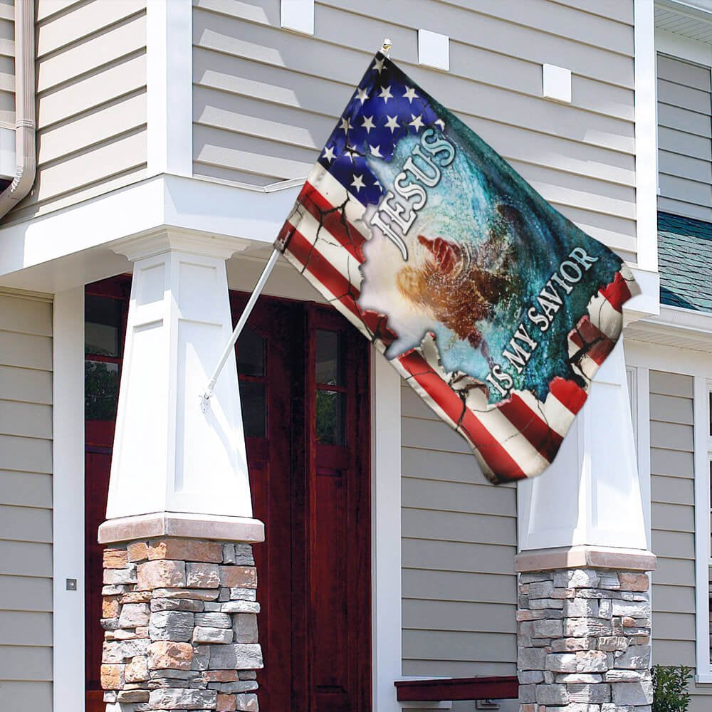 Christian Garden Flags, Jesus Is My Savior American US Flag, Christian House Flags, Christian Cross Flag, Faith Flag