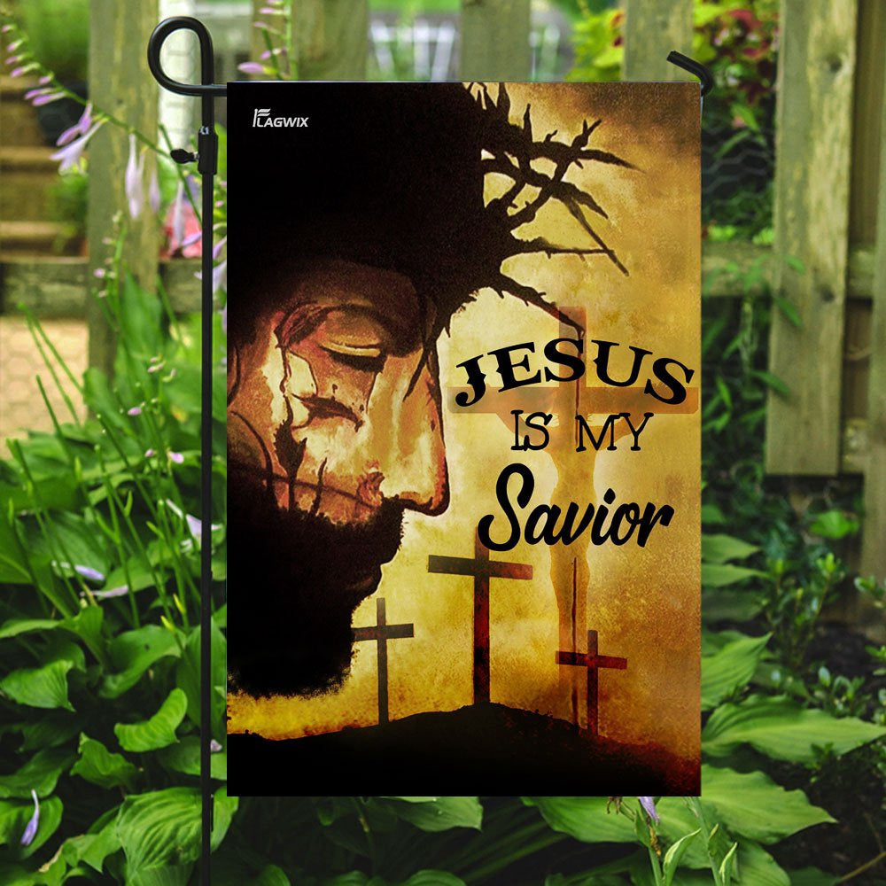 Christian Garden Flags, Jesus Is My Savior Flag, Christian House Flags, Christian Cross Flag, Faith Flag