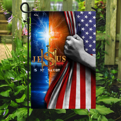 Christian Garden Flags, Jesus Is My Savior  Flag, Christian House Flags, Christian Cross Flag, Faith Flag