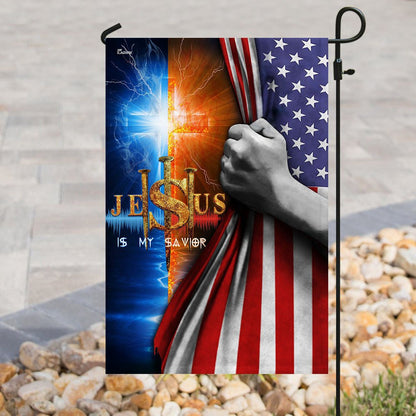 Christian Garden Flags, Jesus Is My Savior  Flag, Christian House Flags, Christian Cross Flag, Faith Flag