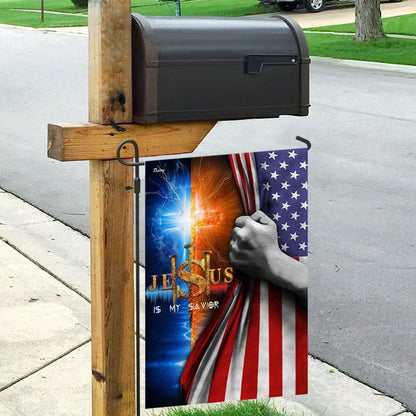 Christian Garden Flags, Jesus Is My Savior  Flag, Christian House Flags, Christian Cross Flag, Faith Flag