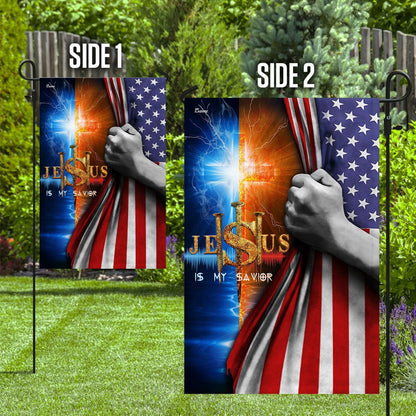 Christian Garden Flags, Jesus Is My Savior  Flag, Christian House Flags, Christian Cross Flag, Faith Flag