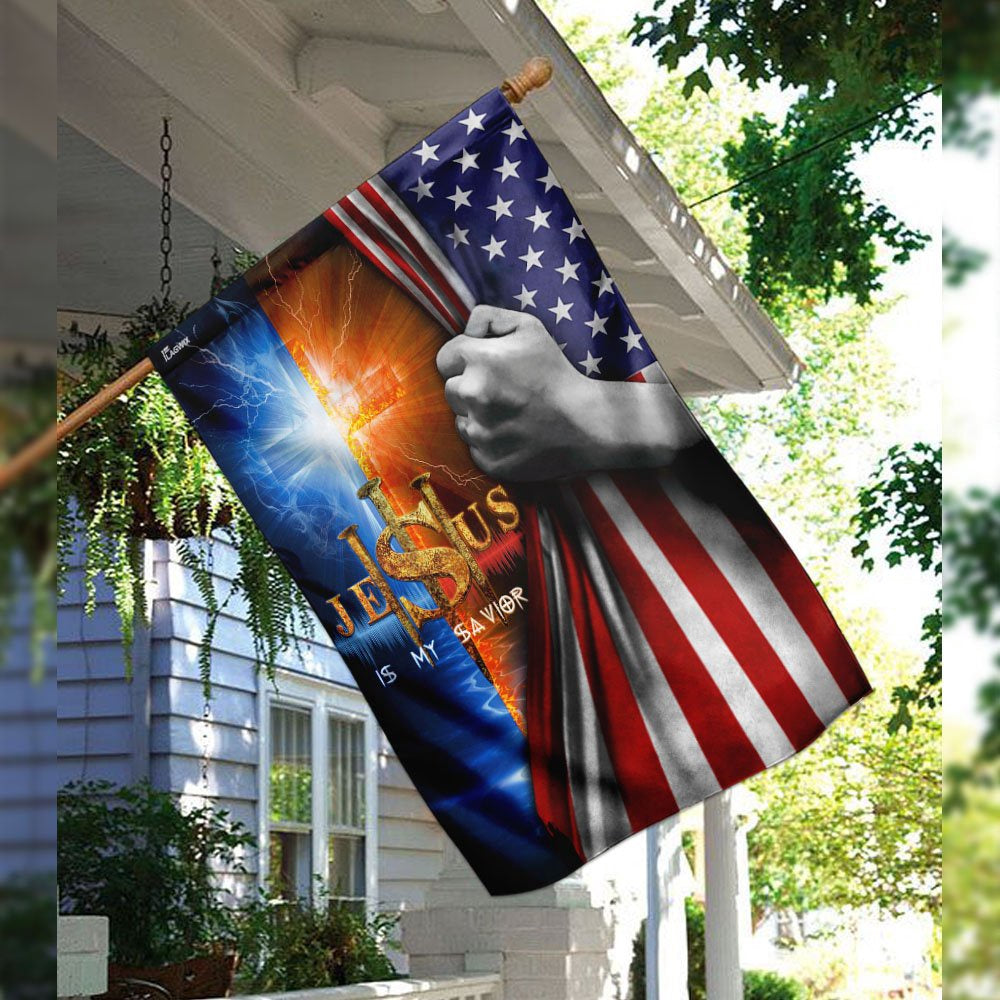 Christian Garden Flags, Jesus Is My Savior  Flag, Christian House Flags, Christian Cross Flag, Faith Flag