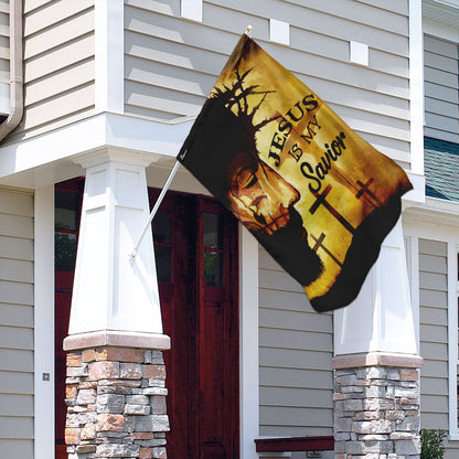 Christian Garden Flags, Jesus Is My Savior Flag, Christian House Flags, Christian Cross Flag, Faith Flag