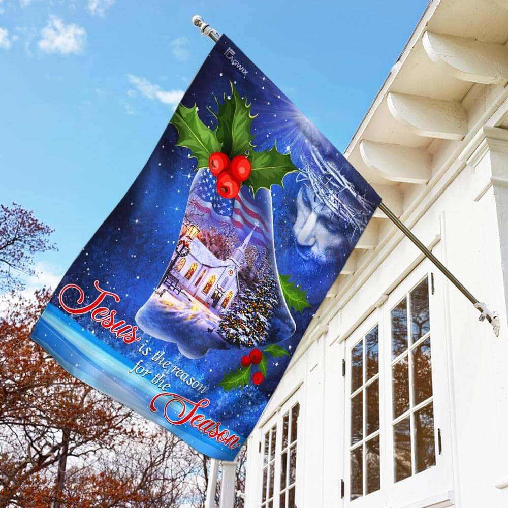 Christian Garden Flags, Jesus Is The Reason For The Season Christmas Flag, Christian House Flags, Christian Cross Flag, Faith Flag