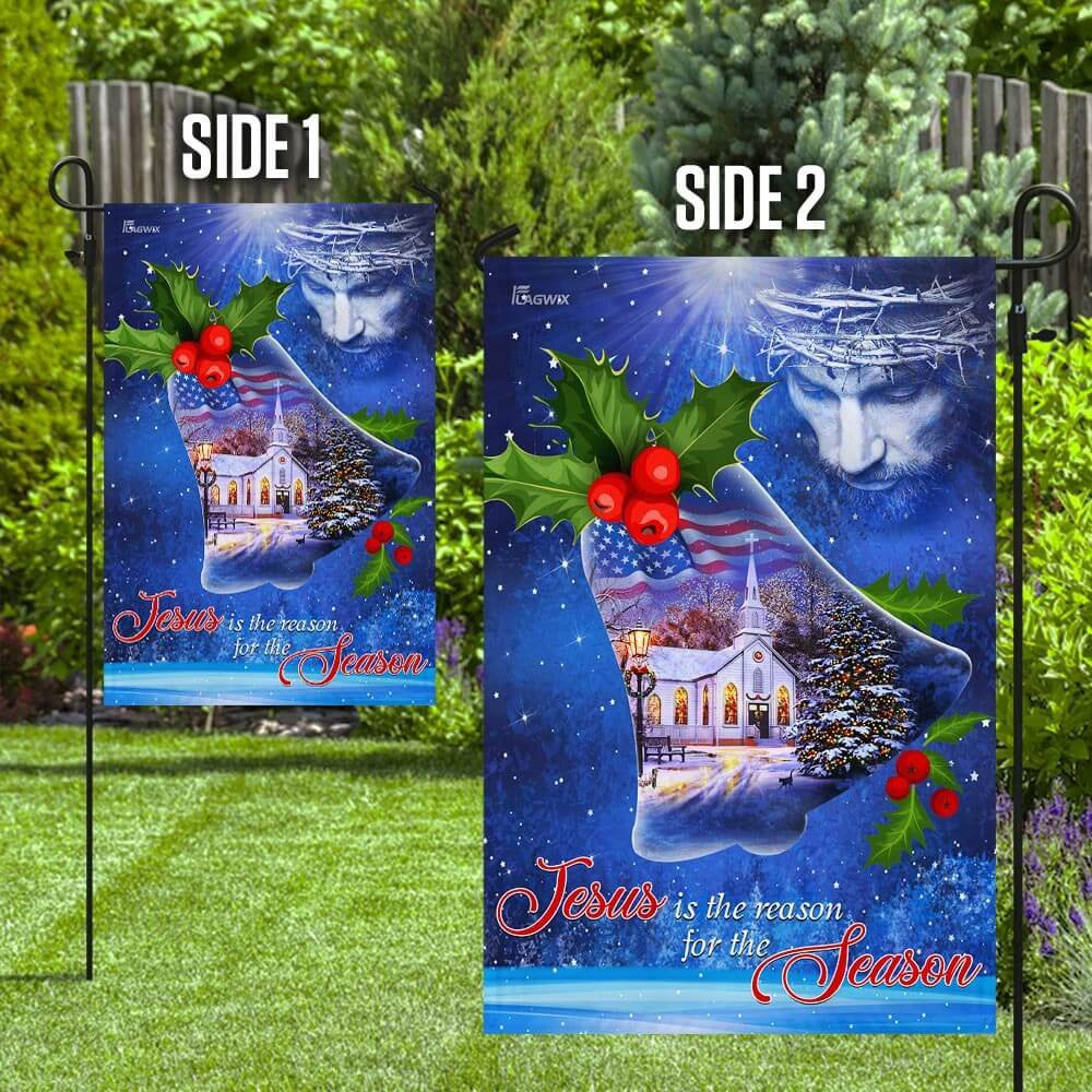Christian Garden Flags, Jesus Is The Reason For The Season Christmas Flag, Christian House Flags, Christian Cross Flag, Faith Flag