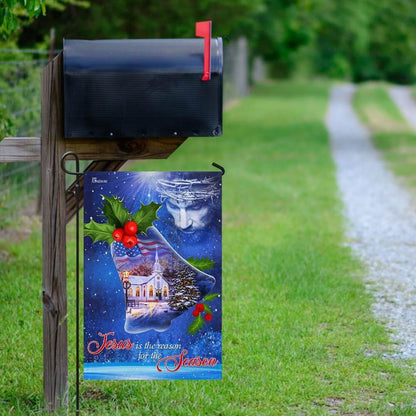 Christian Garden Flags, Jesus Is The Reason For The Season Christmas Flag, Christian House Flags, Christian Cross Flag, Faith Flag