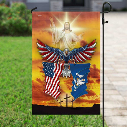 Christian Garden Flags, Louisiana State One Nation Under God Flag, Christian House Flags, Christian Cross Flag, Faith Flag