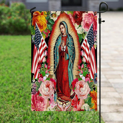 Christian Garden Flags, Mary Our Lady Of America Flag, Christian House Flags, Christian Cross Flag, Faith Flag