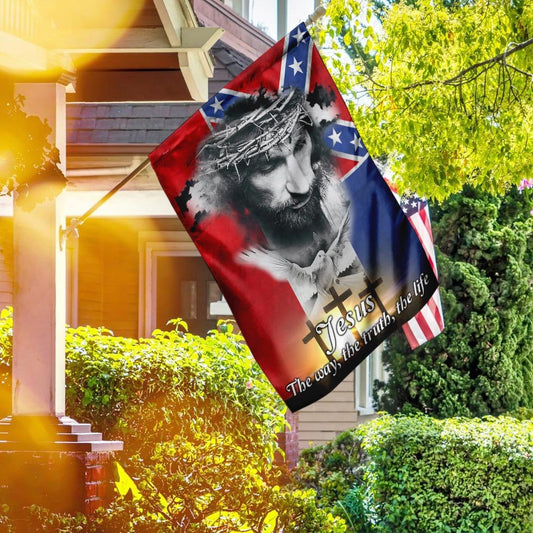 Christian Garden Flags, Mississippi Jesus Flag, Christian House Flags, Christian Cross Flag, Faith Flag