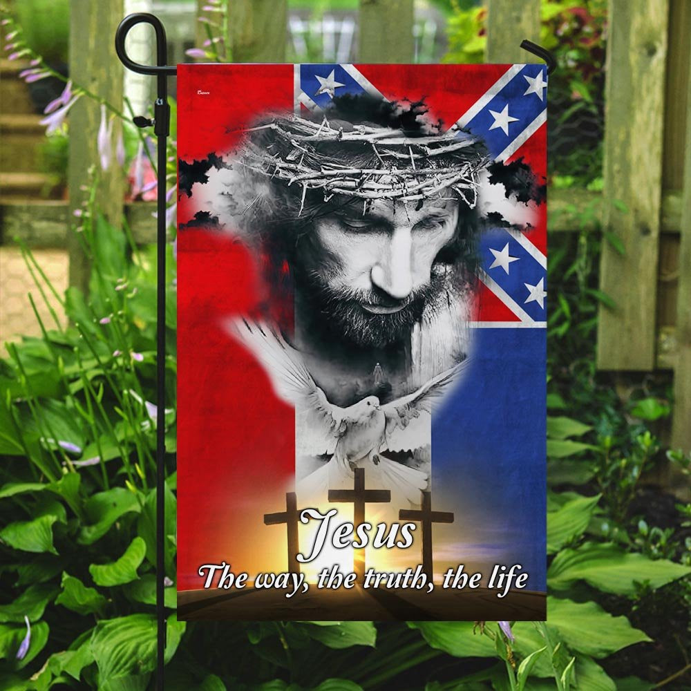 Christian Garden Flags, Mississippi Jesus Flag, Christian House Flags, Christian Cross Flag, Faith Flag