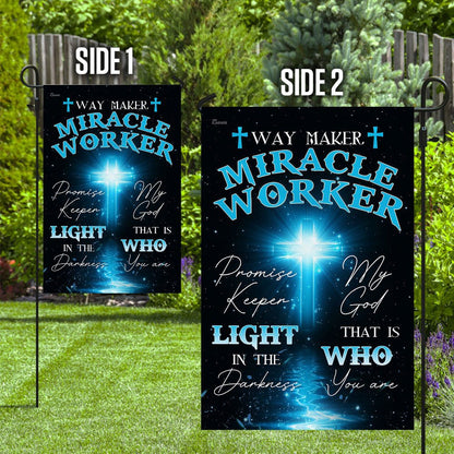 Christian Garden Flags, My God That Is Who You Are Flag, Christian House Flags, Christian Cross Flag, Faith Flag