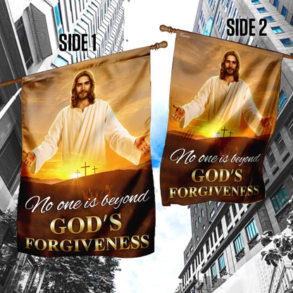 Christian Garden Flags, No One Is Beyond God's Forgiveness Flag, Christian House Flags, Christian Cross Flag, Faith Flag