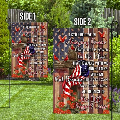 Christian Garden Flags, Old Rugged Cross Flag, Christian House Flags, Christian Cross Flag, Faith Flag