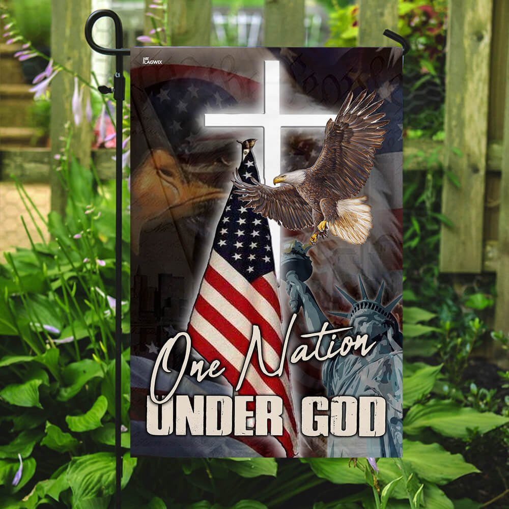 Christian Garden Flags, One Nation Under God America Flag, Christian House Flags, Christian Cross Flag, Faith Flag