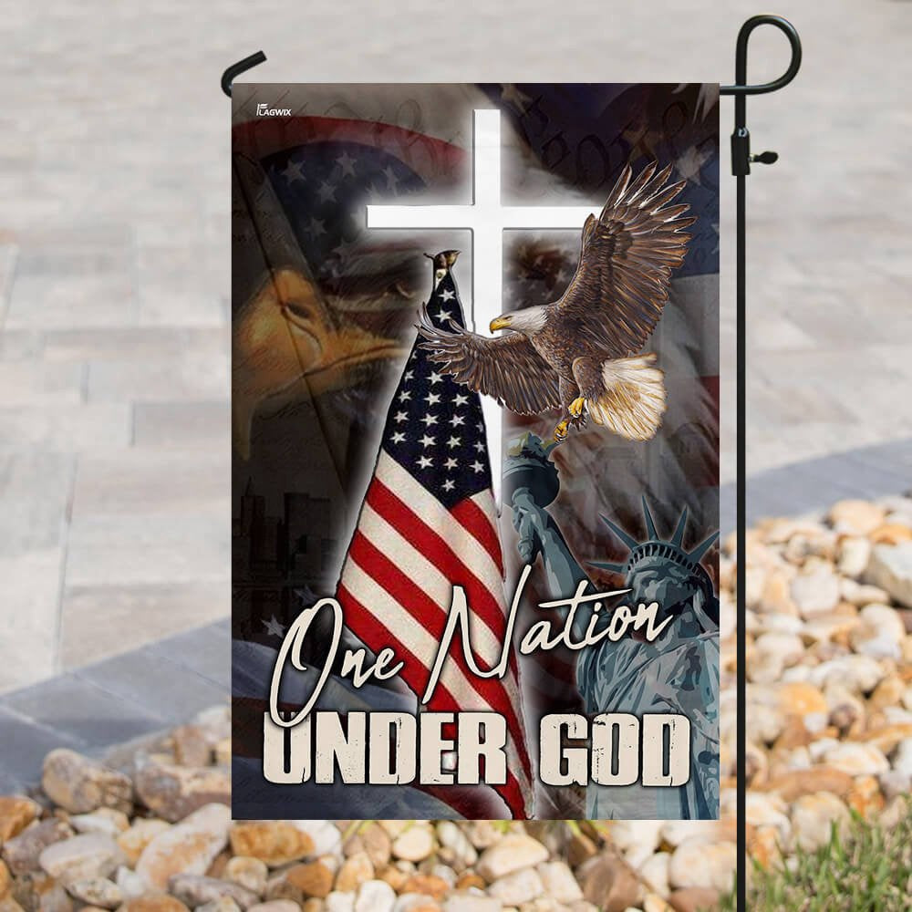 Christian Garden Flags, One Nation Under God America Flag, Christian House Flags, Christian Cross Flag, Faith Flag