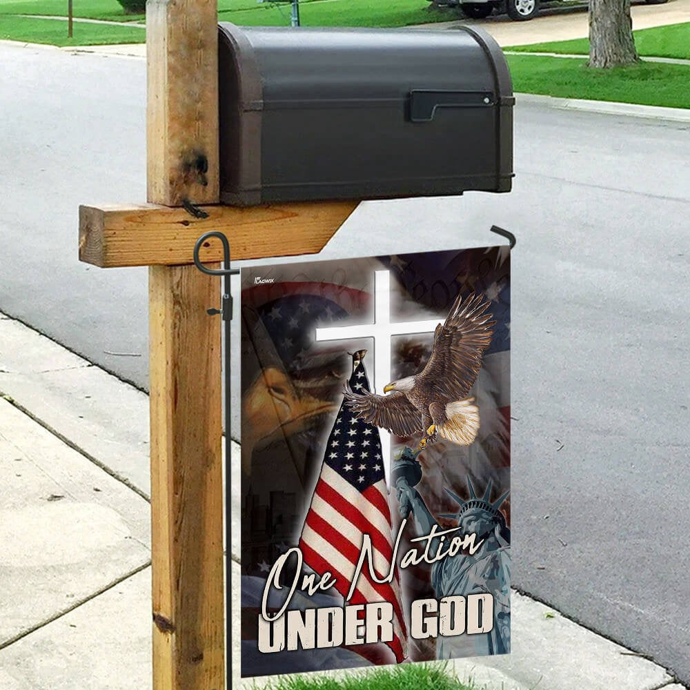 Christian Garden Flags, One Nation Under God America Flag, Christian House Flags, Christian Cross Flag, Faith Flag