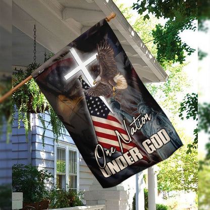 Christian Garden Flags, One Nation Under God America Flag, Christian House Flags, Christian Cross Flag, Faith Flag