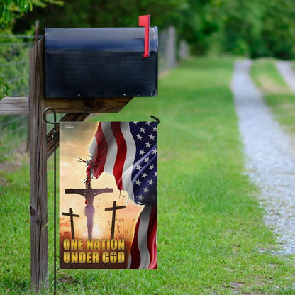 Christian Garden Flags, One Nation Under God American Flag, Christian House Flags, Christian Cross Flag, Faith Flag
