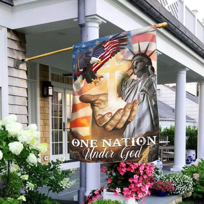 Christian Garden Flags, One Nation Under God American Flags, Christian House Flags, Christian Cross Flag, Faith Flag