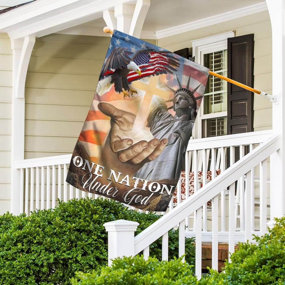 Christian Garden Flags, One Nation Under God American Flags, Christian House Flags, Christian Cross Flag, Faith Flag