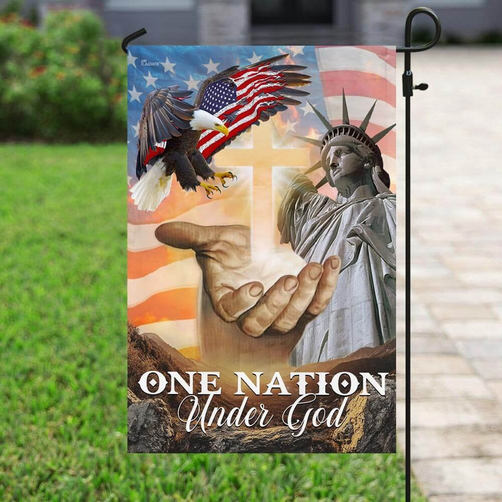 Christian Garden Flags, One Nation Under God American Flags, Christian House Flags, Christian Cross Flag, Faith Flag